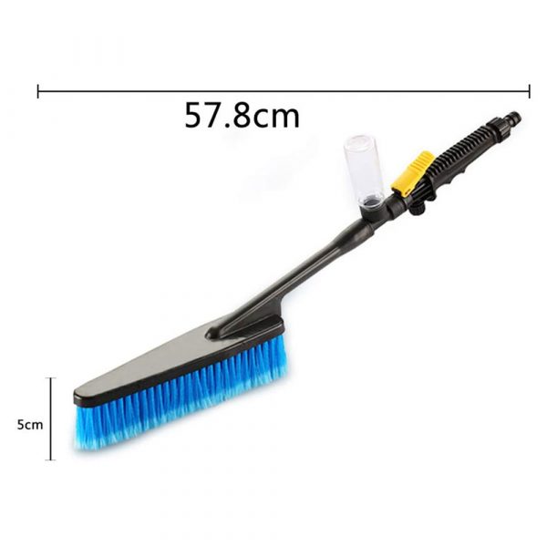 Bvengu Long Handle Car Brush Car Wash Brush Head with Soft Bristle for Auto RV Truck Boat Camper Exterior Washing Cleaning