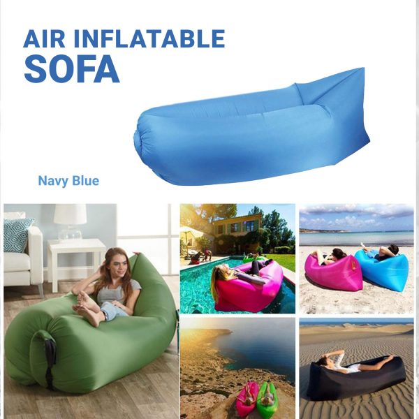 Air Inflatable Sofa: Lazy Sleeping Camp Bag | Beach Couch | Windbed - Indoor & Outdoor
