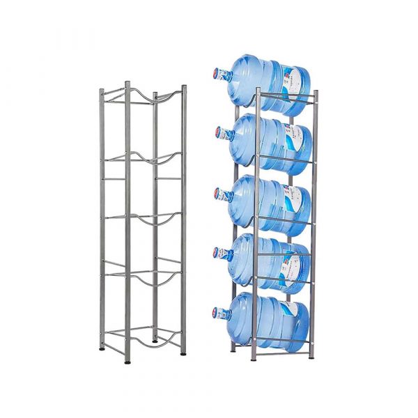 Water Bottle Storage/Rack/Stand/Holder For 5 Gallon Water Dispenser, 5 Tier, For Home, Office, Kitchen etc