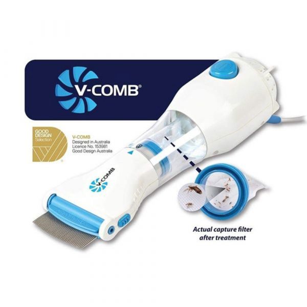 Electronic Lice Comb White/Blue