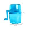 Manual Ice Shaver and Snow Cone Maker, Portable Ice Crusher Machine Kitchen Tool Blue