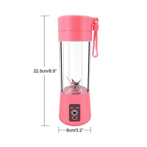 Mini Portable High-power USB Charging Juice Cup Blender 0.6 l PO12377 Pink