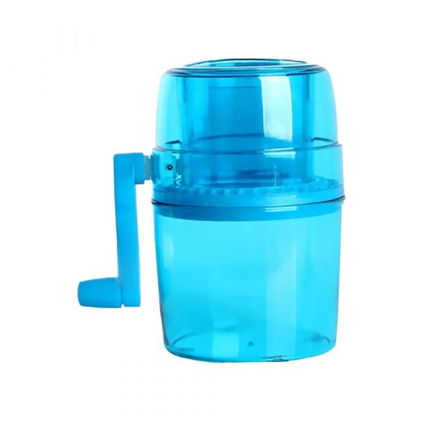 Manual Ice Shaver and Snow Cone Maker, Portable Ice Crusher Machine Kitchen Tool Blue
