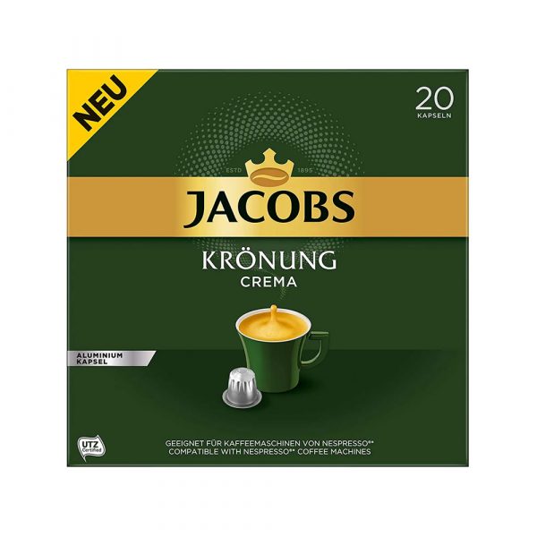 Jacobs Krönung Crema Capsules 20 Pieces