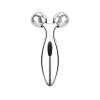 3D V Face Kneading Ball Massager Tool Silver 15.5x9.5x5.3cm