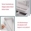 Makeup Organizer With Dustproof Lid White_Clear-3