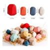 Pack Of 16 Wooden Stacking Stones