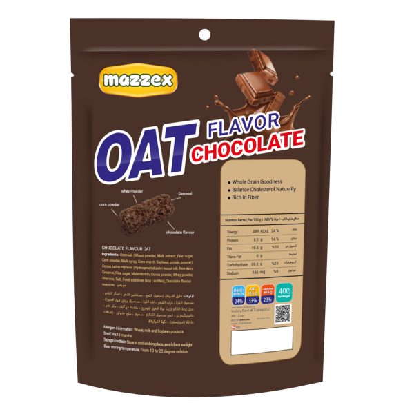 Mazzex OAT Choco Chocolate Flavor 400g - Image 2